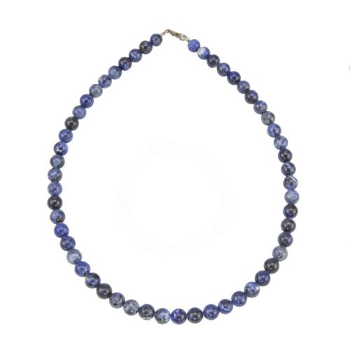 collier sodalite pierres boules 8mm