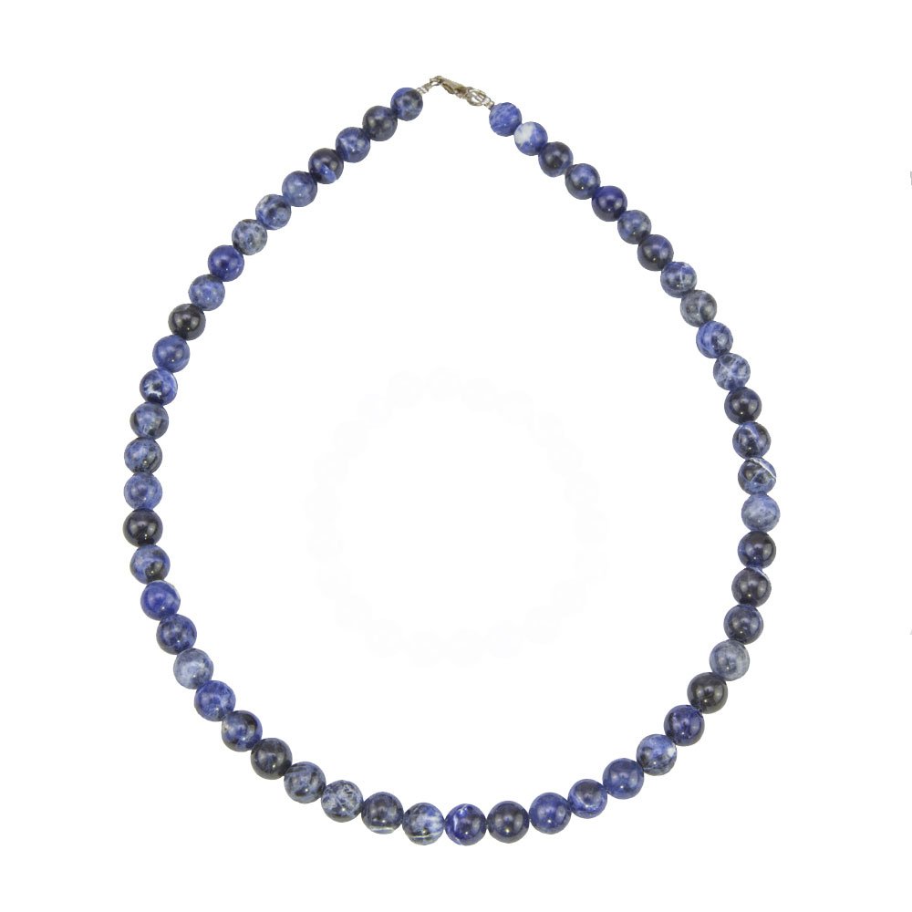 collier sodalite pierres boules 8mm