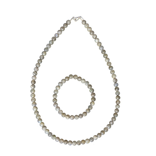coffret labradorite pierres boules 6mm