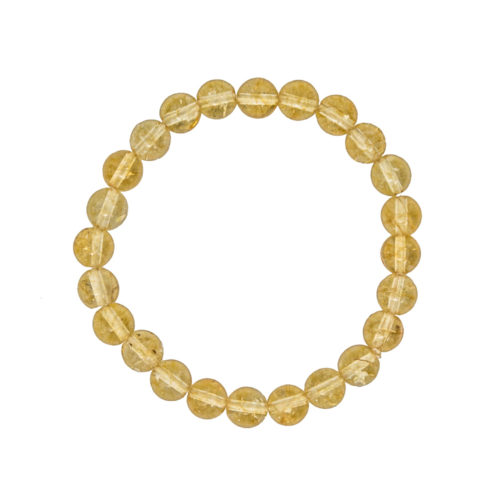 pulsera citrino piedras bolas 8mm