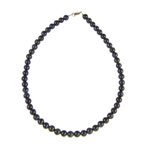 collier oeil de faucon pierres boules 8mm