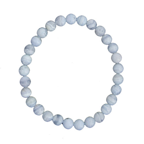 bracelet calcédoine pierres boules 6mm