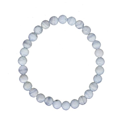 bracelet calcédoine pierres boules 6mm