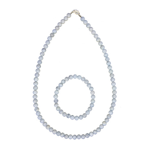 coffret calcédoine pierres boules 6mm