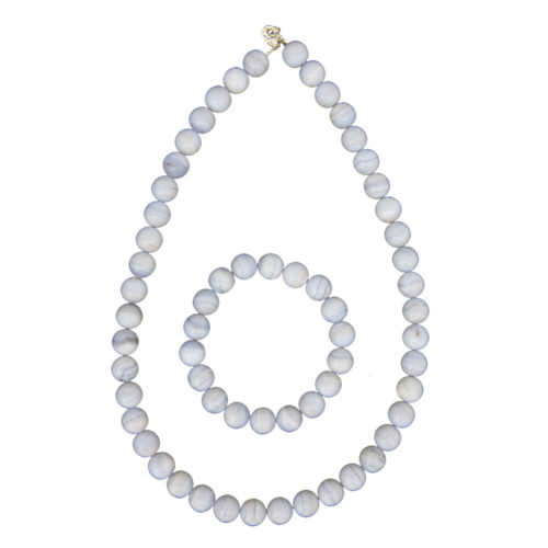 coffret calcédoine pierres boules 10mm