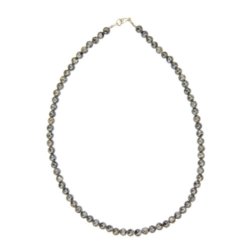 collier labradorite avec inclusions pierres boules 6mm