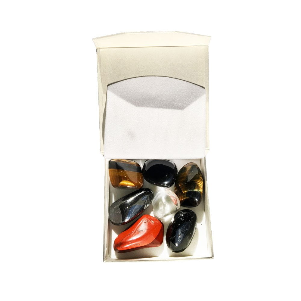 Coffret 7 pierres roulées 1er chakra