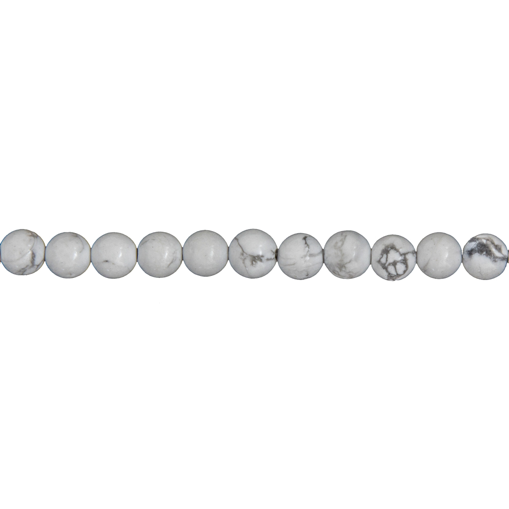 fil howlite pierres boules 6mm