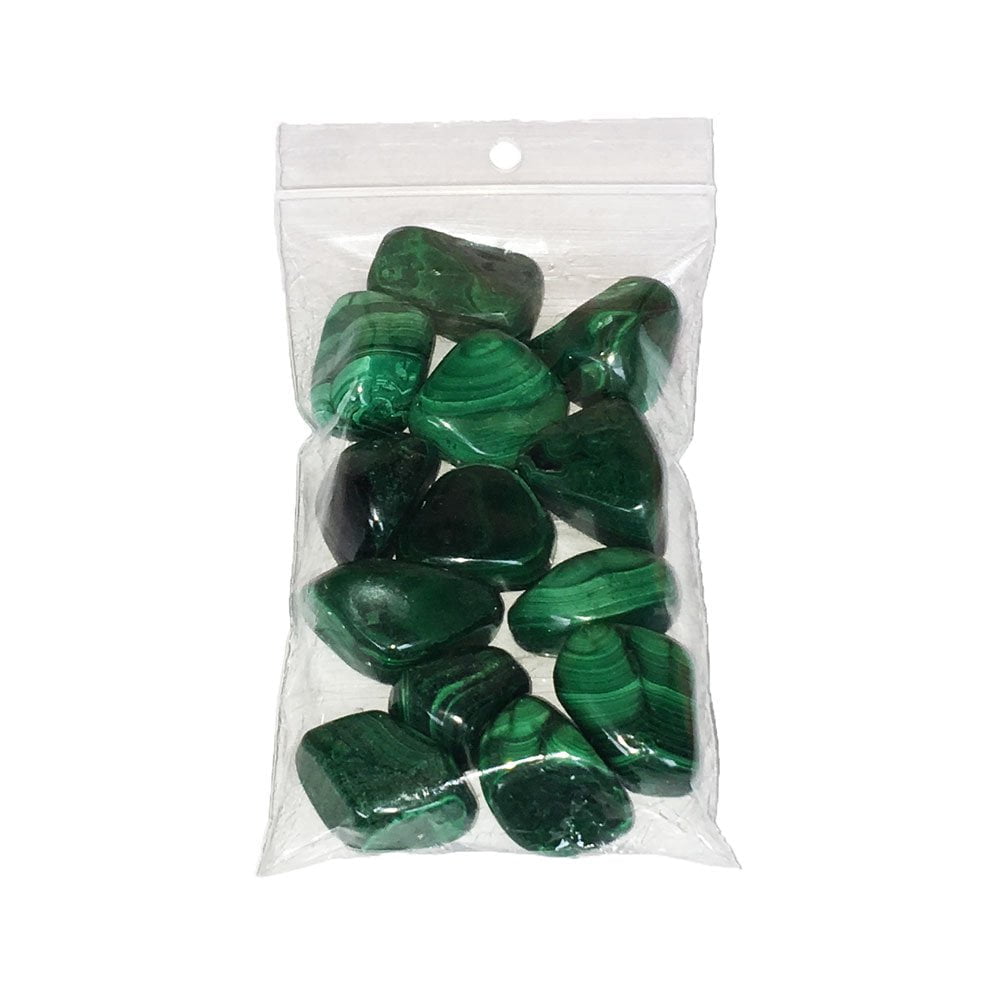 sachet pierres roulées malachite 250grs