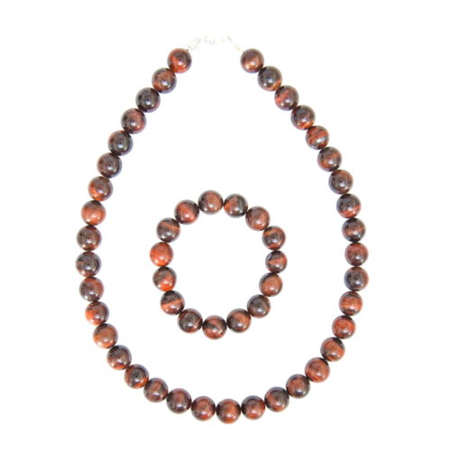 coffret oeil de taureau pierres boules 12mm