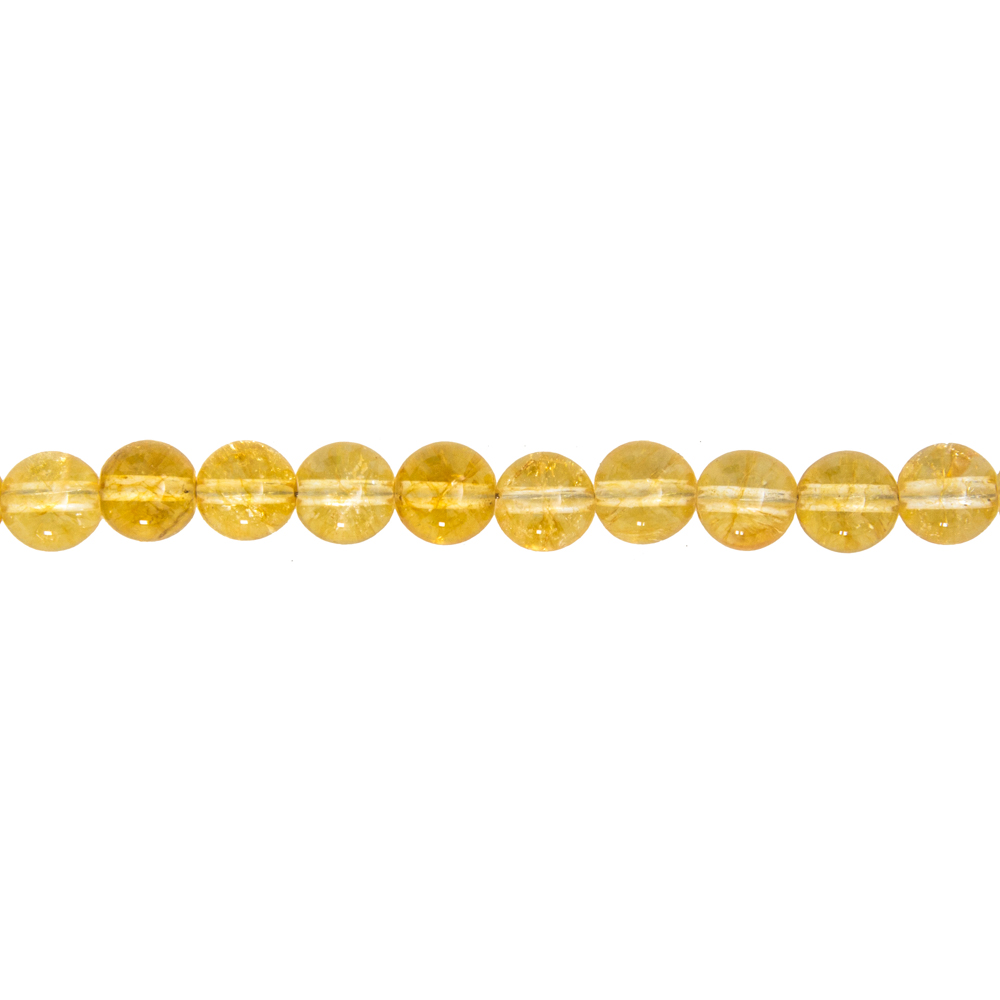 fil citrine pierres boules 8mm