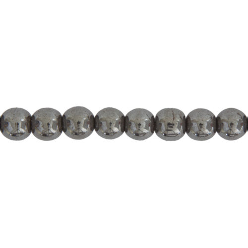 fil hematite pierres boules 12mm
