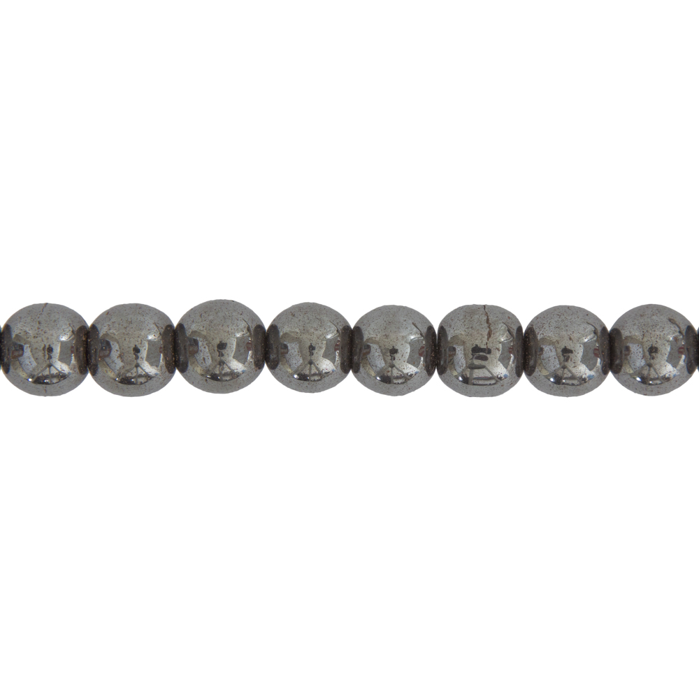 fil hematite pierres boules 12mm