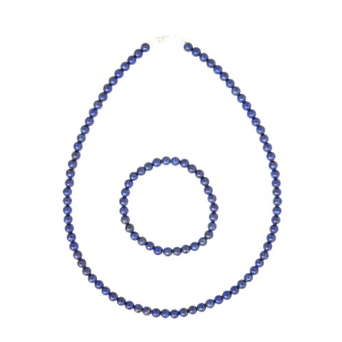 coffret lapis lazuli pierres boules 6mm