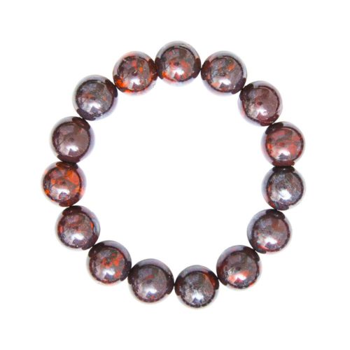 pulsera jaspe brechado piedras bolas 12mm