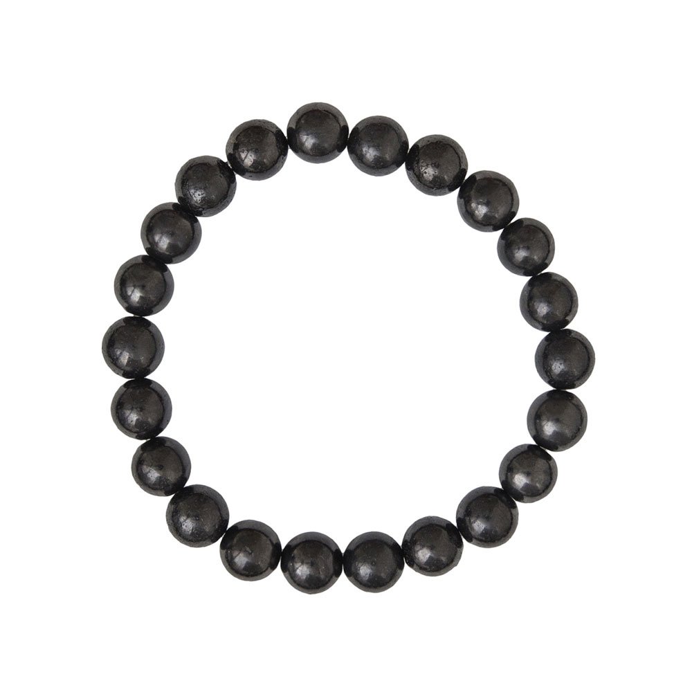 pulsera shungita piedras bolas 8mm