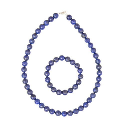 coffret lapis lazuli pierres boules 10mm