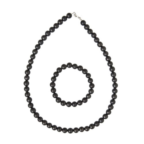coffret shungite pierres boules 8mm