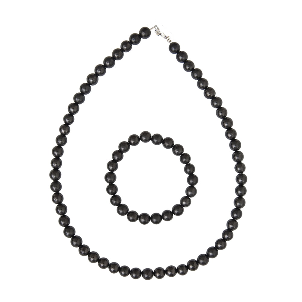coffret shungite pierres boules 8mm