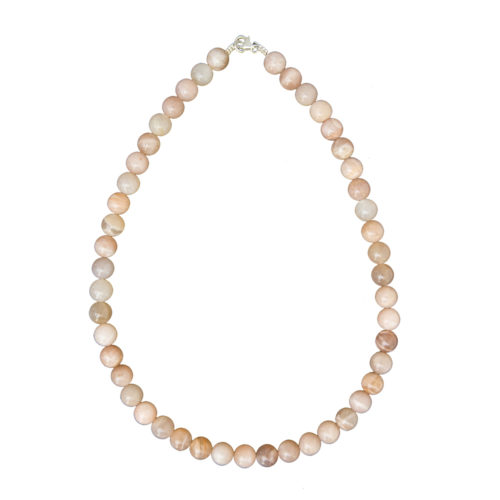 collier pierre de soleil pierres boules 10mm