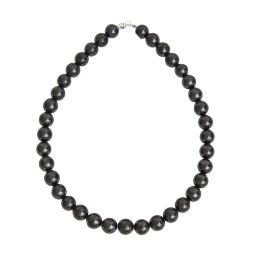 collier shungite pierres boules 12mm