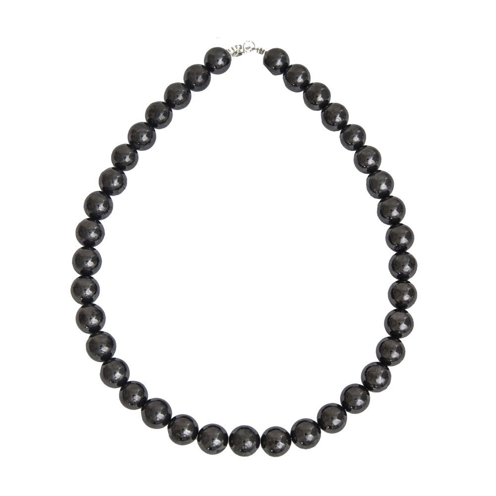 collier shungite pierres boules 12mm