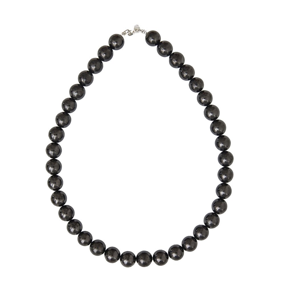 collier shungite pierres boules 12mm
