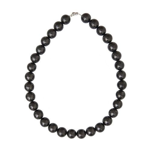 collier shungite pierres boules 14mm