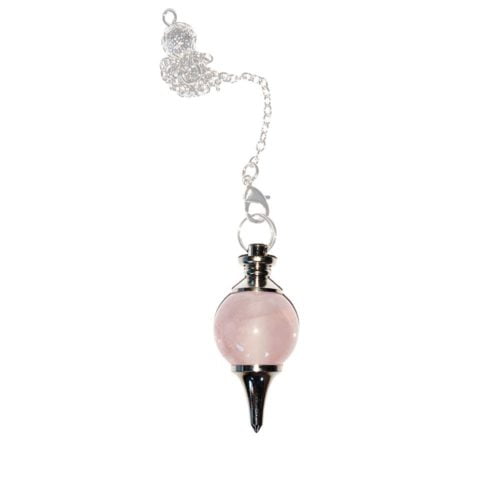 pendule quartz rose boule