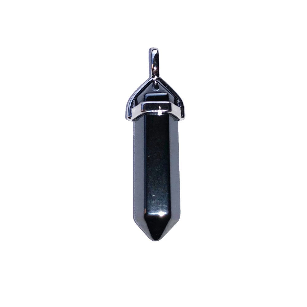 pendentif hématite pointe