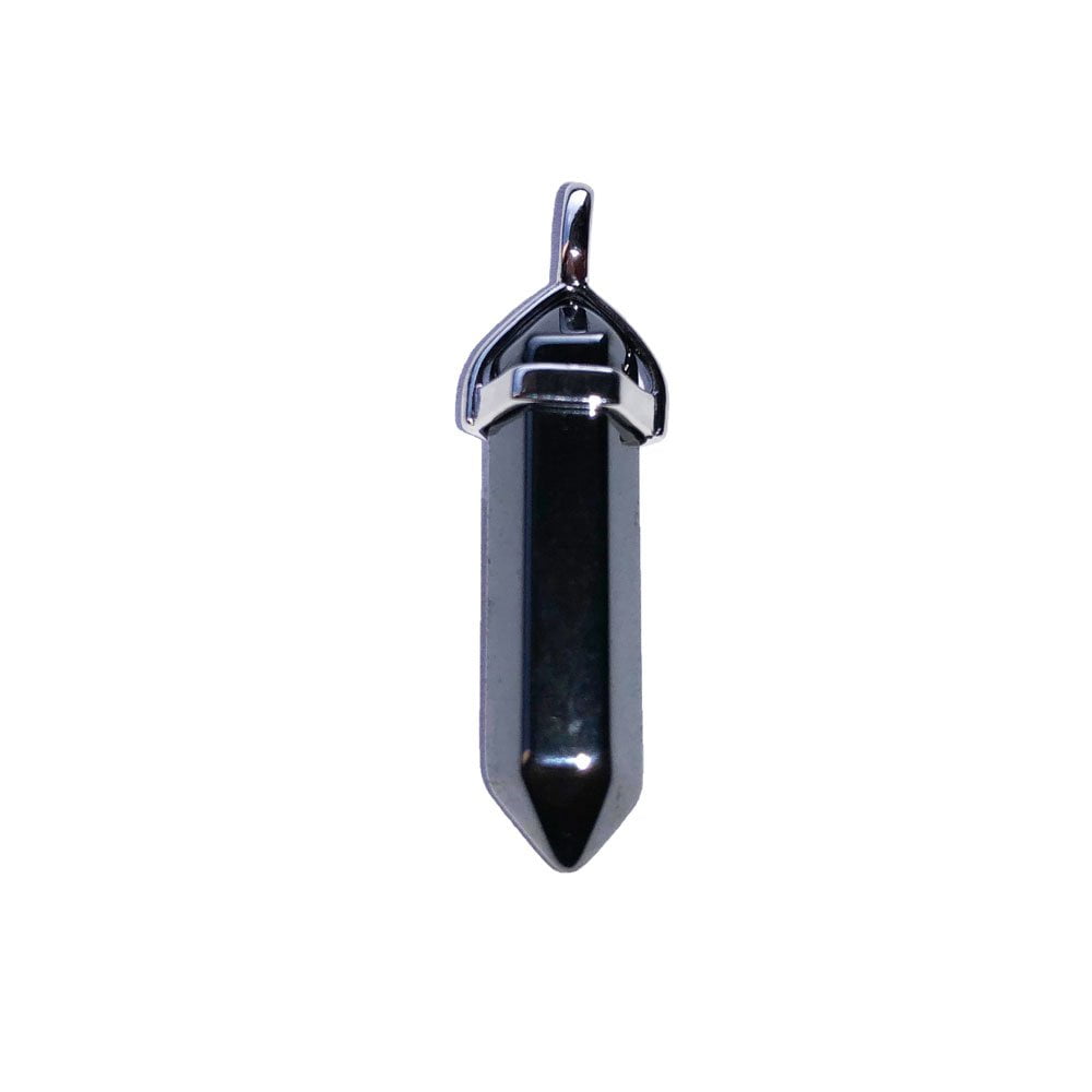 pendentif hématite pointe