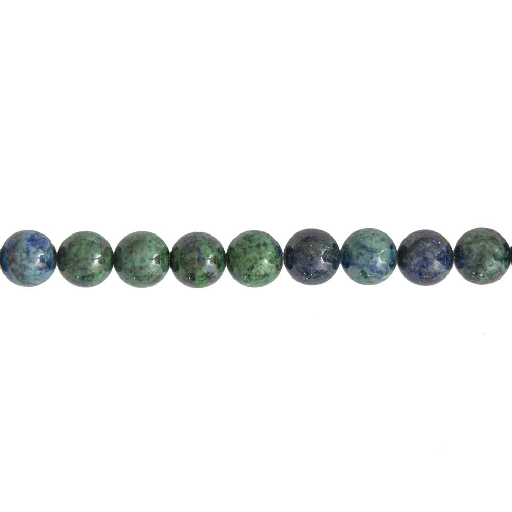 fil chrysocolle pierres boules 10mm