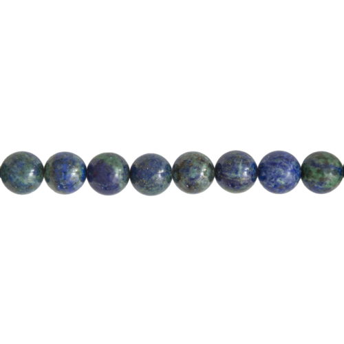 fil chrysocolle pierres boules 12mm