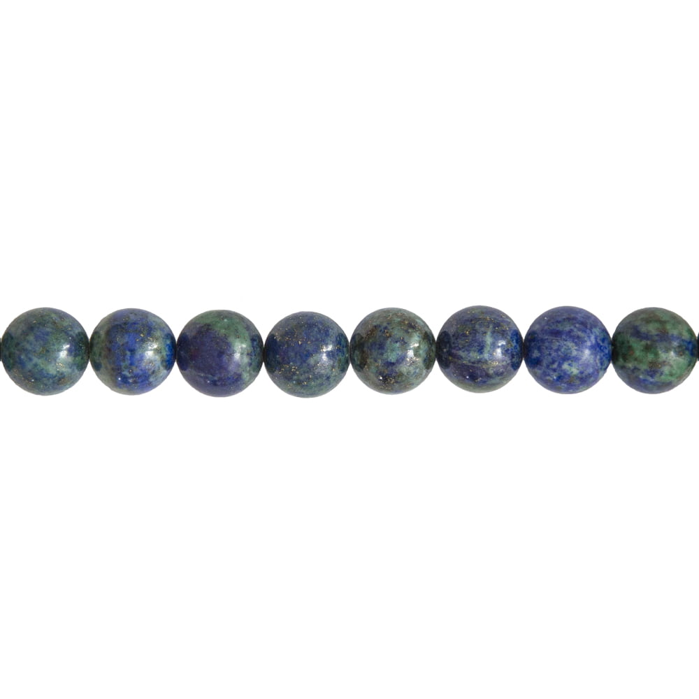 fil chrysocolle pierres boules 12mm