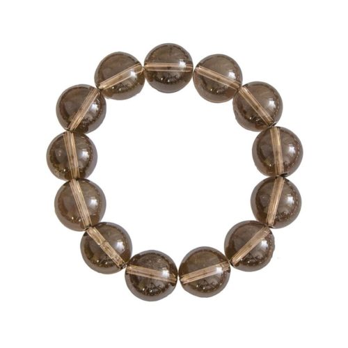bracelet-quartz-fume-pierres-boules-14mm