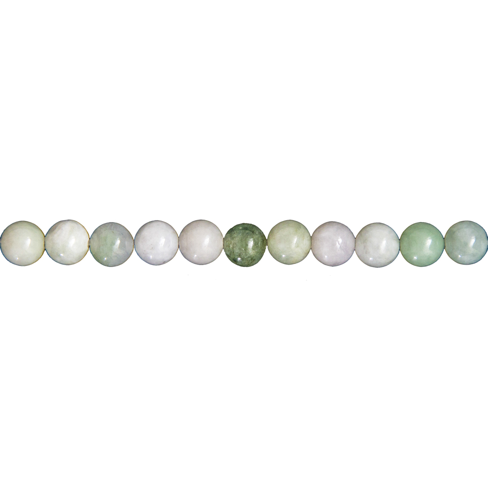 fil jade vert pierres boules 6mm