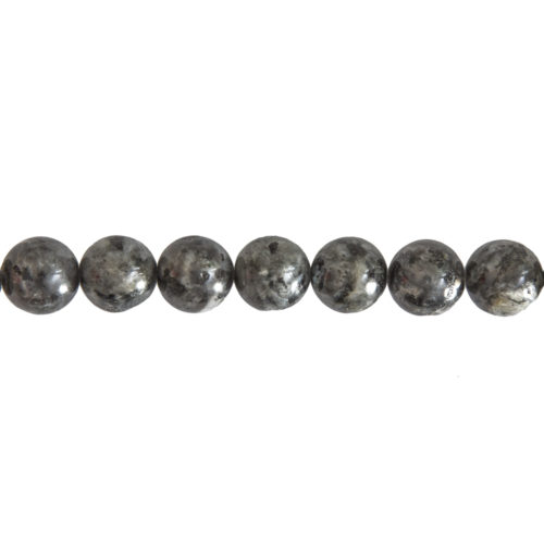 fil labradorite avec inclusions pierres boules 14mm