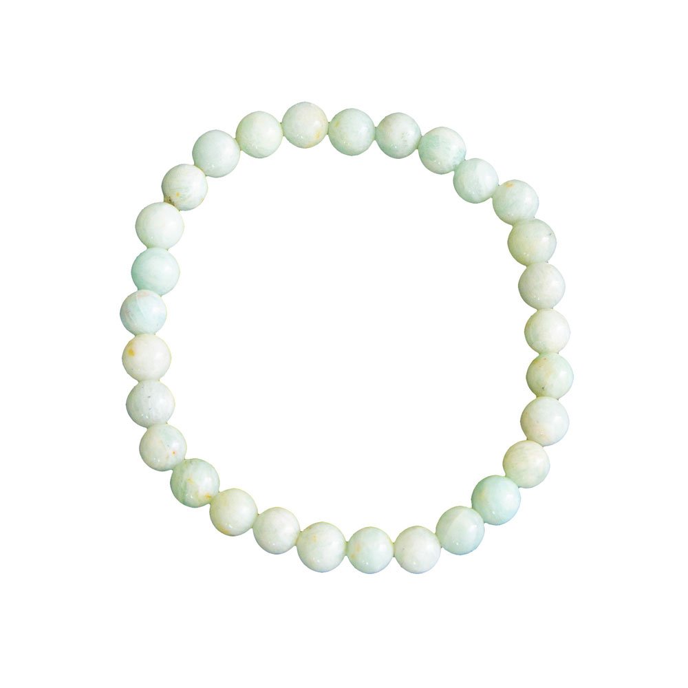 bracelet amazonite pierres boules 6mm