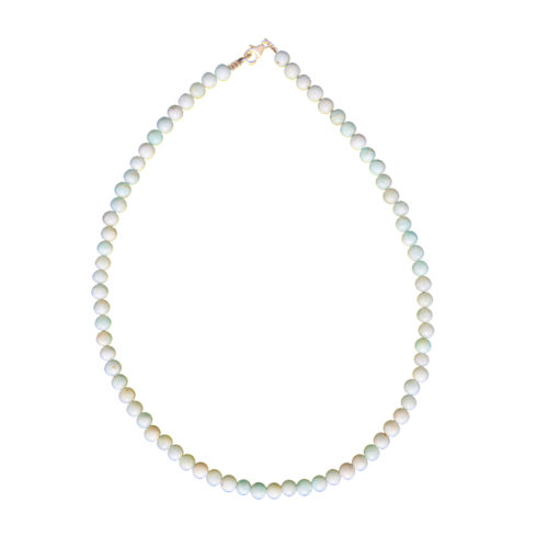 collier amazonite pierres boules 6mm