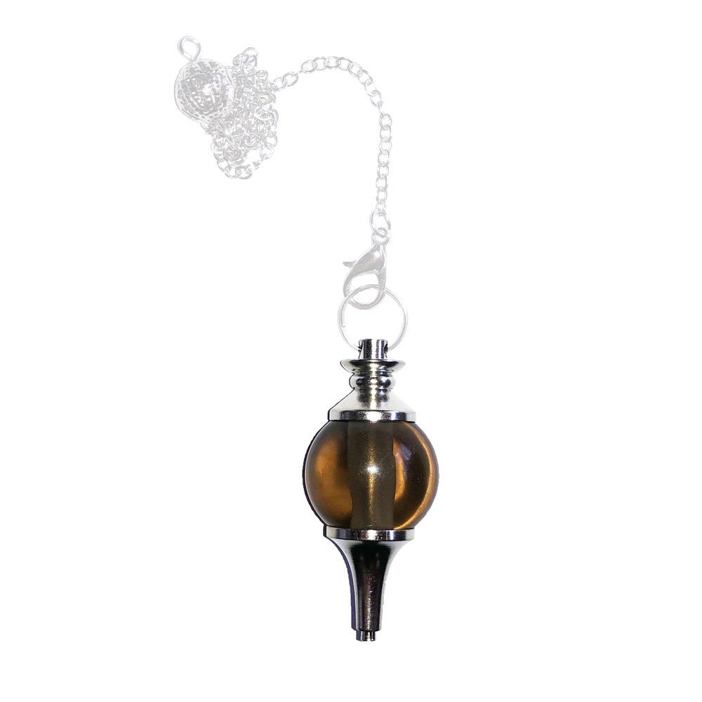 pendule quartz fumé boule