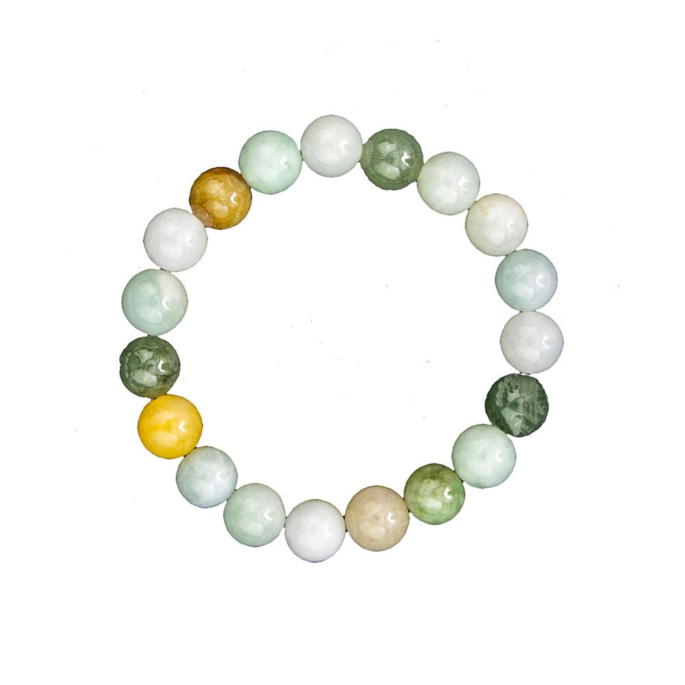 pulsera jade verde piedras bolas 10mm