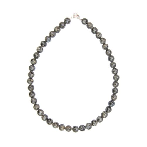 collier labradorite avec inclusions pierres boules 10mm