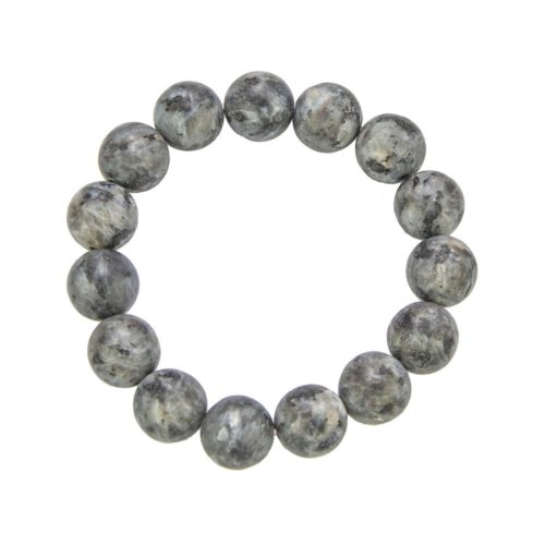pulsera larvikita piedras bolas 12mm