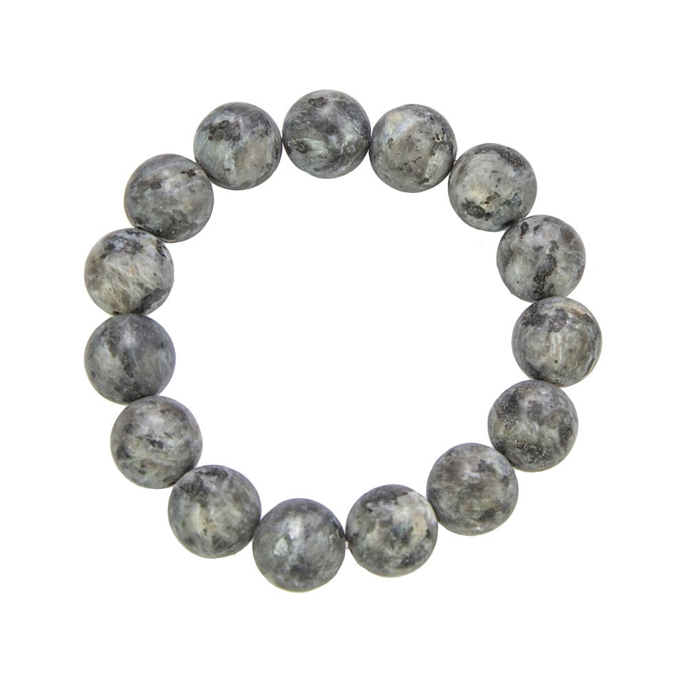 pulsera larvikita piedras bolas 12mm
