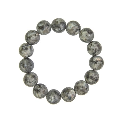pulsera larvikita piedras bolas 12mm
