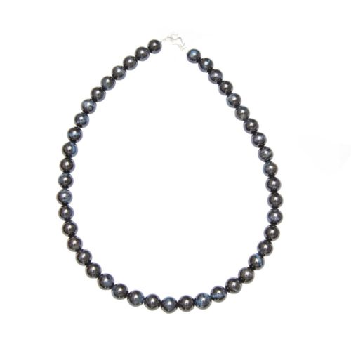 collier oeil de faucon pierres boules 10mm