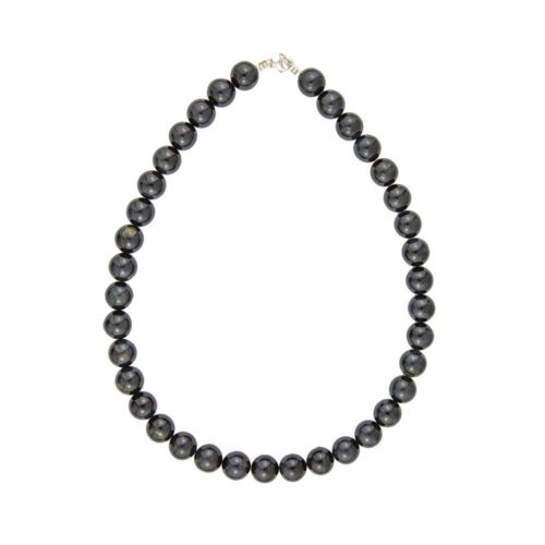 collier oeil de faucon pierres boules 12mm