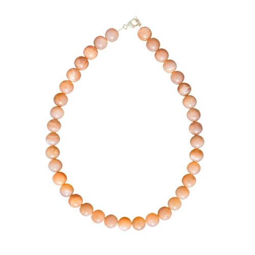 collier pierres de soleil pierres boules 12mm