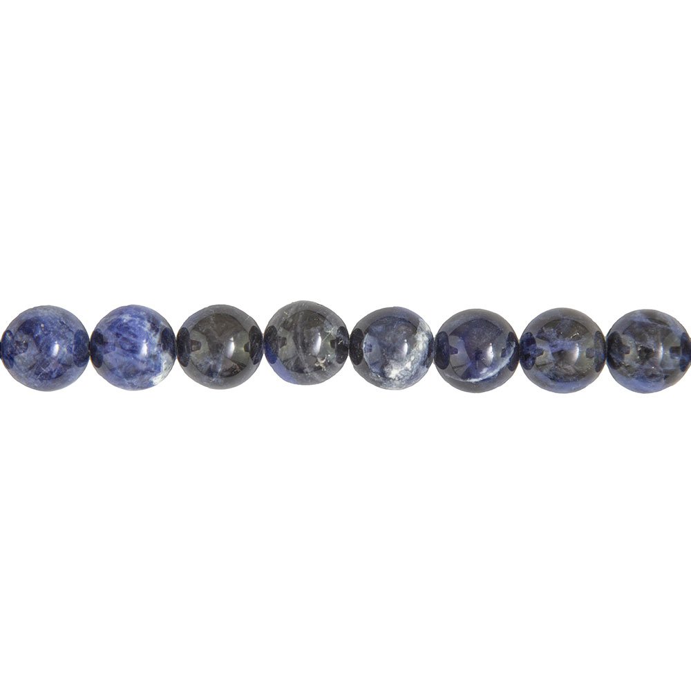 fil sodalite pierres boules 12mm