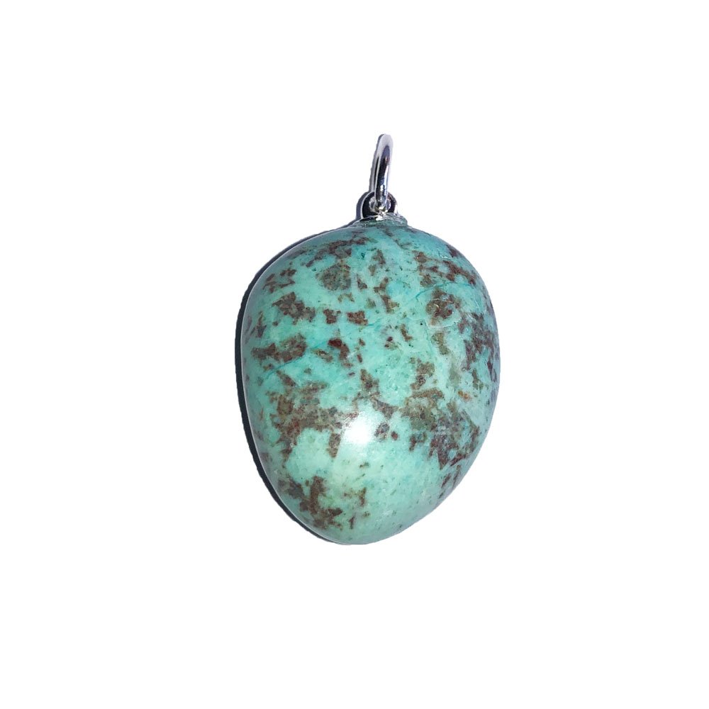 pendentif chrysocolle pierre roulée